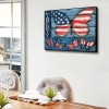 US Flag Butterflies - Full Round Diamond - 40x30cm