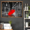 Street Umbrella - Partial Round Diamond - 30x25cm