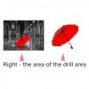 Street Umbrella - Partial Round Diamond - 30x25cm