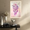 Flower Dream Catcher - Partial Round Diamond - 25x35cm