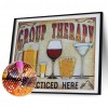 Wine Glasses - Full Round Diamond - 40x30cm