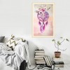 Flower Dream Catcher - Partial Round Diamond - 25x35cm