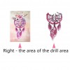 Flower Dream Catcher - Partial Round Diamond - 25x35cm
