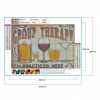 Wine Glasses - Full Round Diamond - 40x30cm