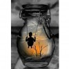 Man in the Bottle - Full Round Diamond - 30x40cm