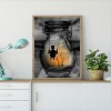 Man in the Bottle - Full Round Diamond - 30x40cm