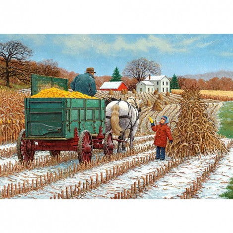 Cross Stitch Autumn Harvests - Full Diamond Painting - 30x40cm