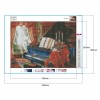 Piano  - Full Round Diamond - 30x40cm