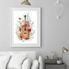 Guitar Flower - Full Round Diamond - 30x40cm