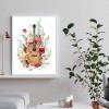 Guitar Flower - Full Round Diamond - 30x40cm