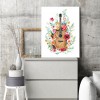 Guitar Flower - Full Round Diamond - 30x40cm