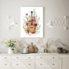 Guitar Flower - Full Round Diamond - 30x40cm
