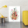 Guitar Flower - Full Round Diamond - 30x40cm