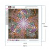 Datura Flowers - Full Round Diamond - 30*30cm