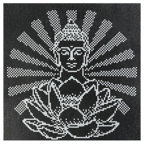 Luminous Buddha Statue - Full Round Diamond - 35x35cm
