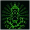 Luminous Buddha Statue - Full Round Diamond - 35x35cm