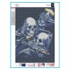 Full Drill Street Style Skull Painting