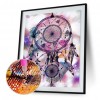 Fantasy Dream Catcher - Partial Round Diamond - 25x35cm