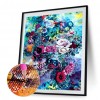 Skull And Flowers - Full Square Diamond - 30*40cm