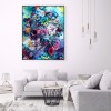 Skull And Flowers - Full Square Diamond - 30*40cm
