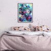 Skull And Flowers - Full Square Diamond - 30*40cm