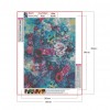 Skull And Flowers - Full Square Diamond - 30*40cm