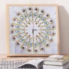 Flower Clock - Special Shaped Diamond - 35x35cm