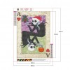 Skull Poker Card - Full Round Diamond - 30x40cm