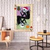 Skull Poker Card - Full Round Diamond - 30x40cm