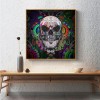 Skull  - Full Round Diamond - 30x30cm