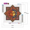 Changeable Smiley - Full Round Diamond - 35*35cm