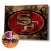 Soccer Team Badge - Full Round Diamond - 40x30cm