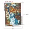Statue Of Liberty - Full Round Diamond - 30*40cm