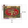 Soccer Team Badge - Full Round Diamond - 40x30cm