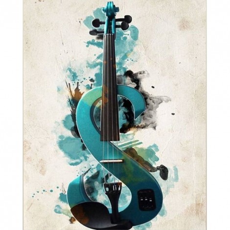 Guitar - Full Round Diamond - 30*40cm