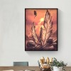 Full Round Drill Mosaic Diamond Painting DIY Feathers 5D Rhinestone Picture