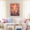 Full Round Drill Mosaic Diamond Painting DIY Feathers 5D Rhinestone Picture