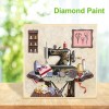 5D DIY Full Drill Diamond Painting Sewing Machine Kits