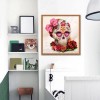 Novelty Skull - Partial Round Diamond - 30x30cm