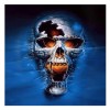 Skull Halloween - Partial Round Diamond - 30x30cm