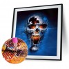 Skull Halloween - Partial Round Diamond - 30x30cm