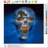 Skull Halloween - Partial Round Diamond - 30x30cm