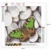 Stone Butterfly - Full Round Diamond - 30x30cm