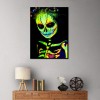 Skull Halloween Partyation  - Full Round Diamond - 30x40cm
