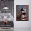 5D Diamond Painting Kit Red Wine and Wineglass Full Round Drill Handicrafts