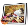 Indian Feather Headdress - Full Round Diamond - 40*30cm