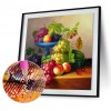 Fruits Grape  - Partial Round Diamond - 30x30cm