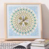 Flower Clock - Special Shaped Diamond - 35x35cm