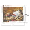 Indian Feather Headdress - Full Round Diamond - 40*30cm