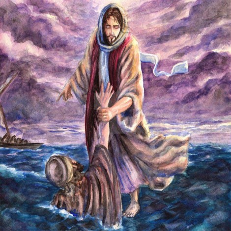 Jesus - Full Round Diamond - 30*30cm